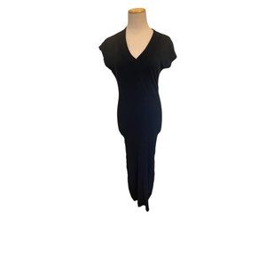 525 America Knit v-neck short sleeve midi dress sz S NWT